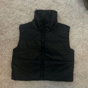 SHEIN Midnight Black Quilted Vest